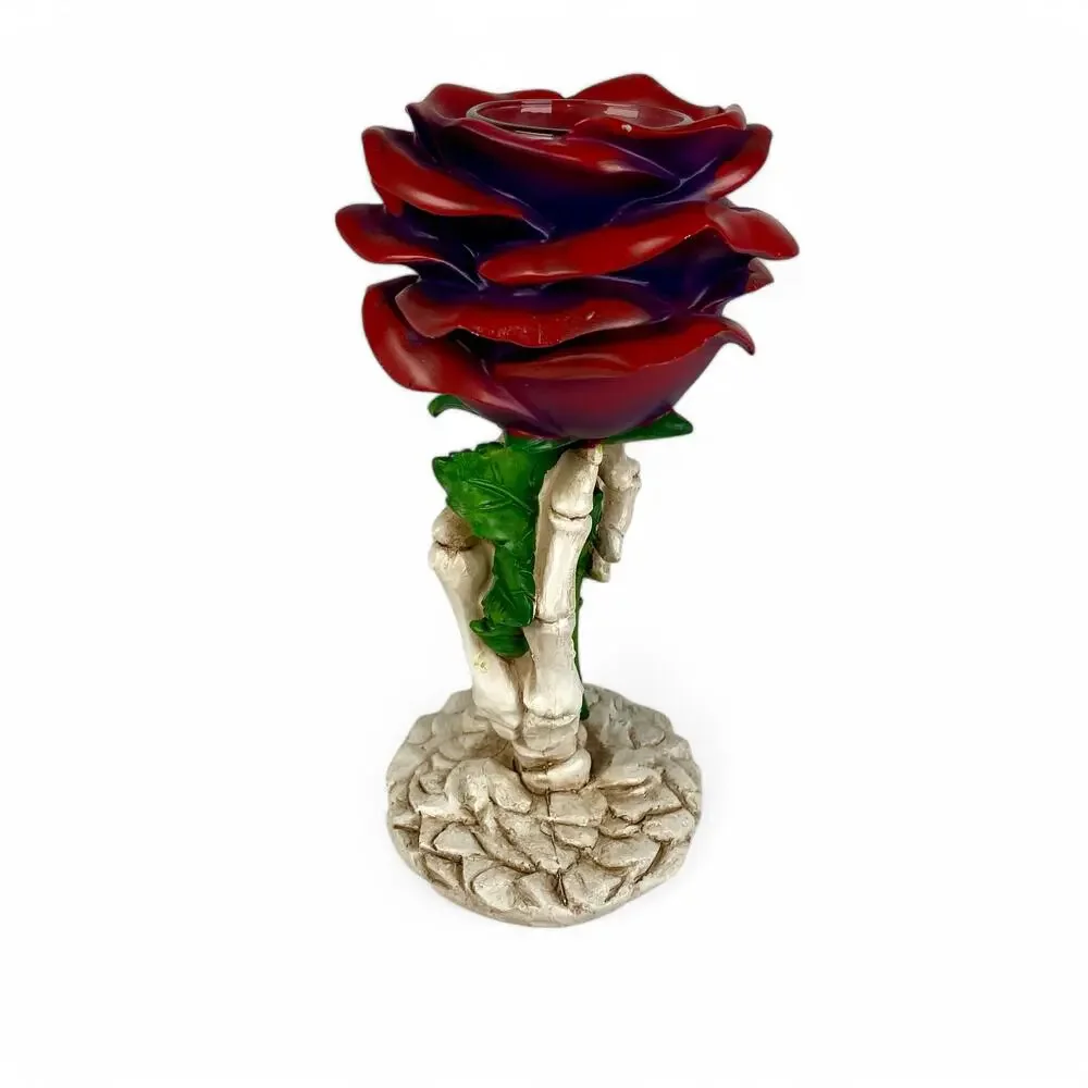 Red Rose Skeleton Hand Votive Candle Holder Yankee Candle Phantasmagoria 2021